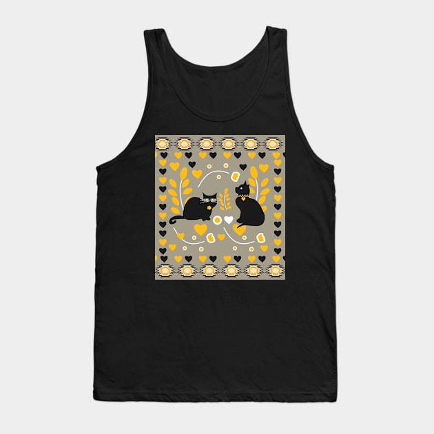 Romantic kitties Tank Top by cocodes